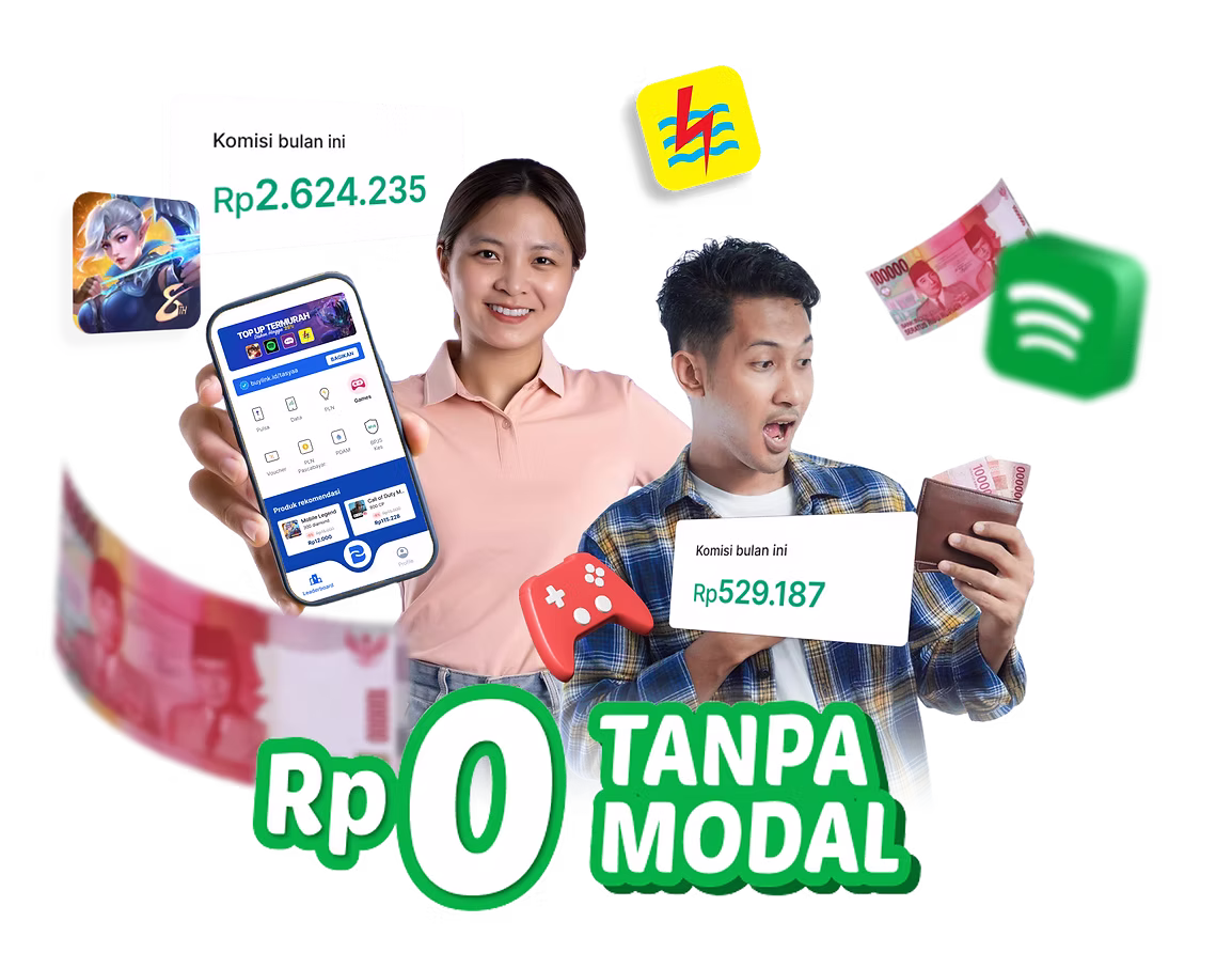 Mockup dashboard analitik penjualan di laptop